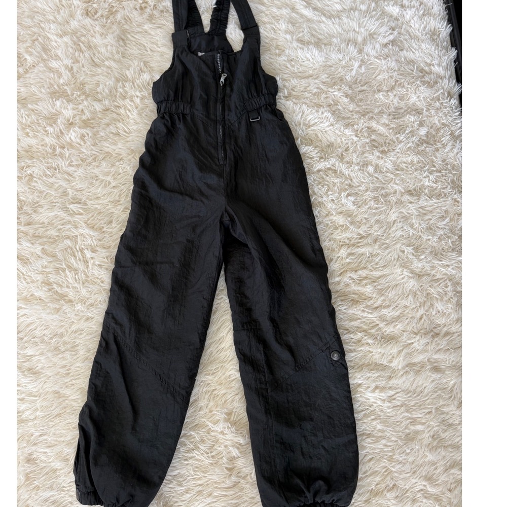 Inside Edge Youth Sm Ski Snow Bib Overalls Black Winter Padded‎ Snowsuit